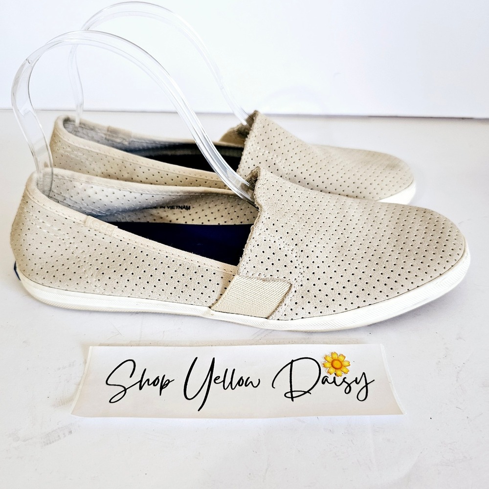 Keds Womens Chillax a-Line‎ Perf Suede Fashion Sneaker Slip On Sz 9 -  Sh427.1